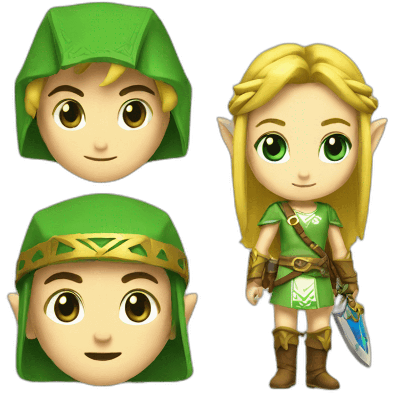 Link et zelda emoji