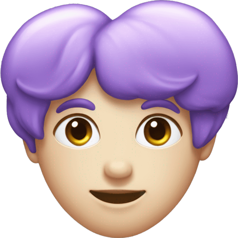 Lilac-violet-indigo-blue-gradient heart emoji