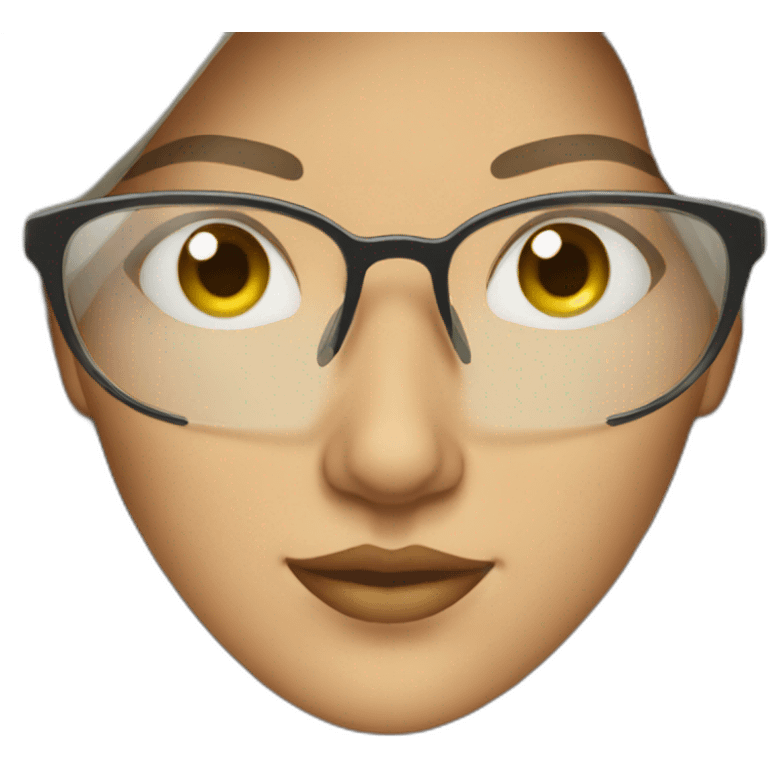 woman with glass emoji