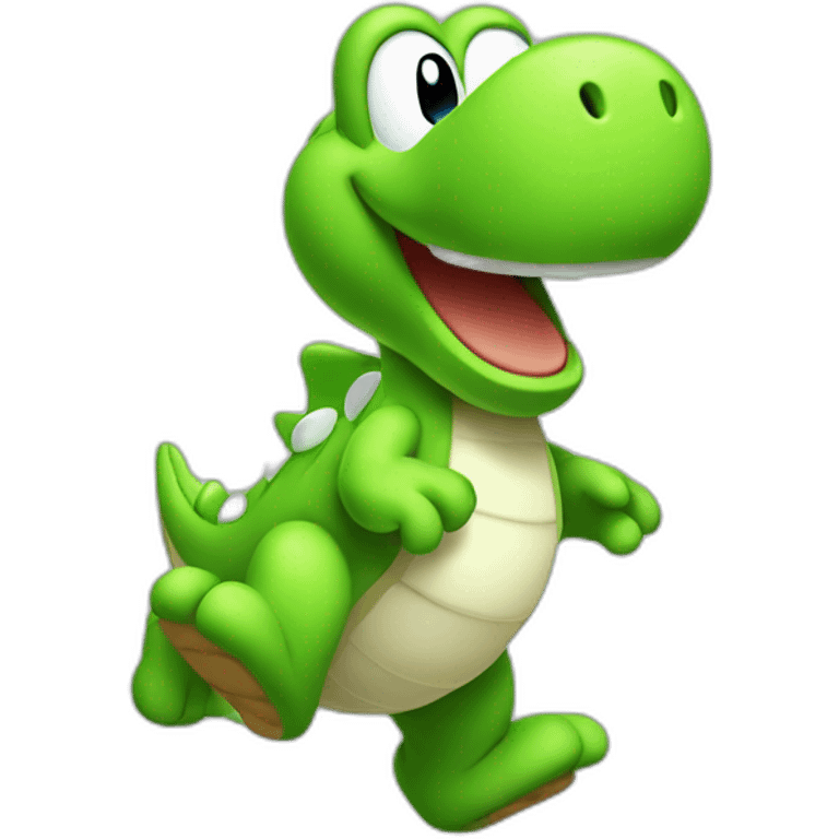 Little happy Yoshi emoji