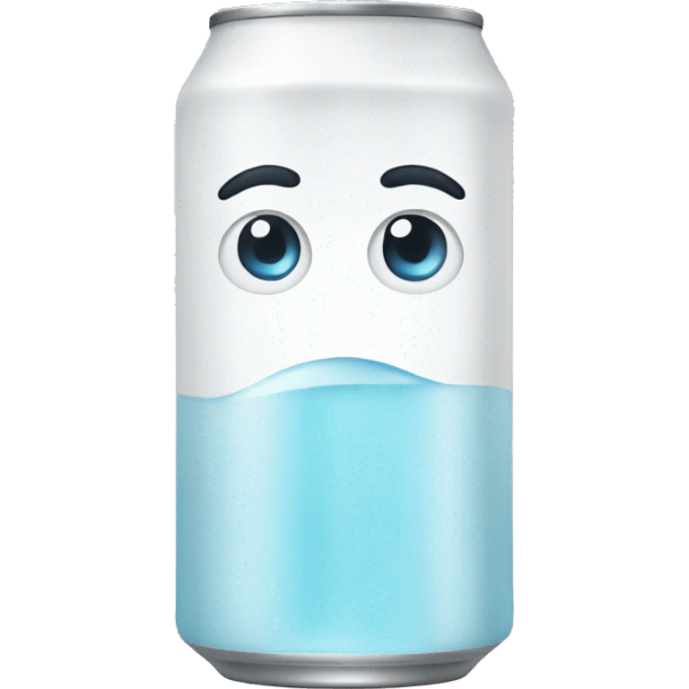 white flat seltzer emoji