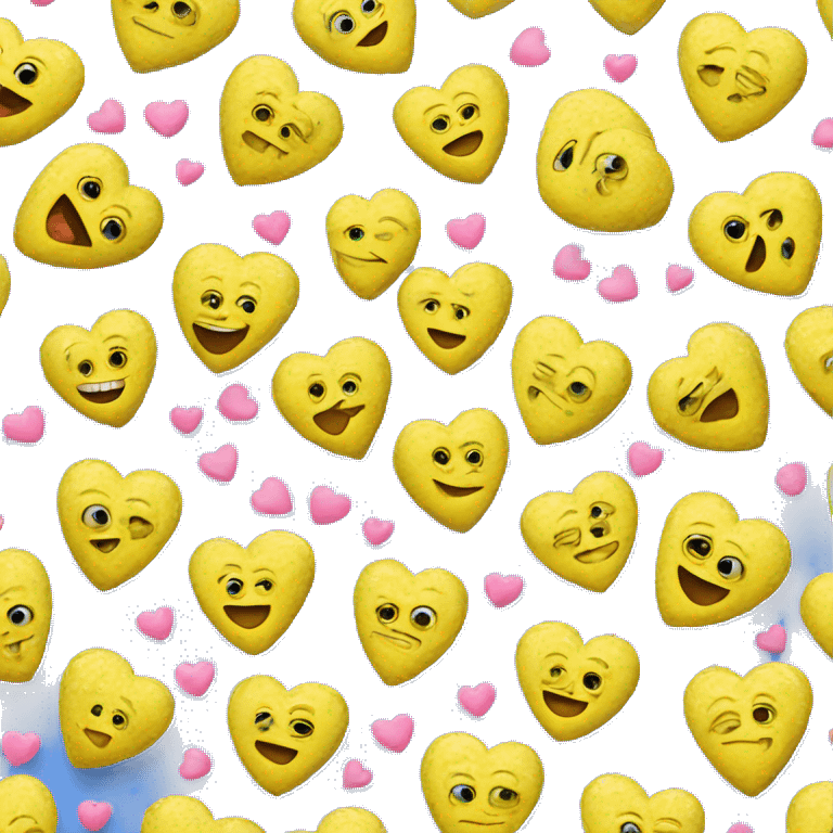 Cute SpongeBob with hearts  emoji