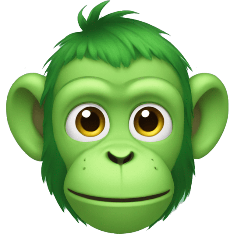 green monkey emoji