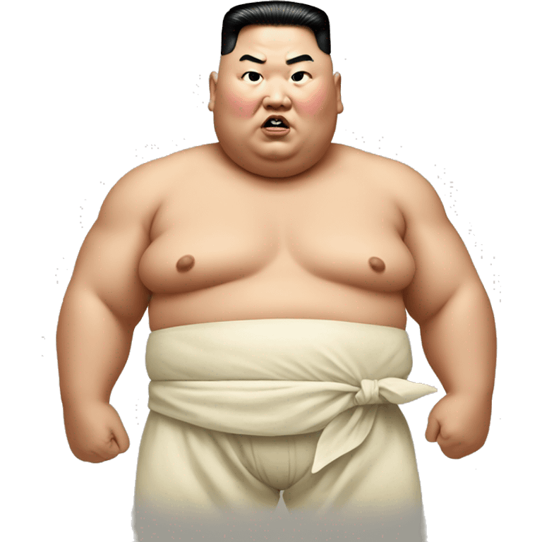 Kim jong un as a sumo wrestler emoji