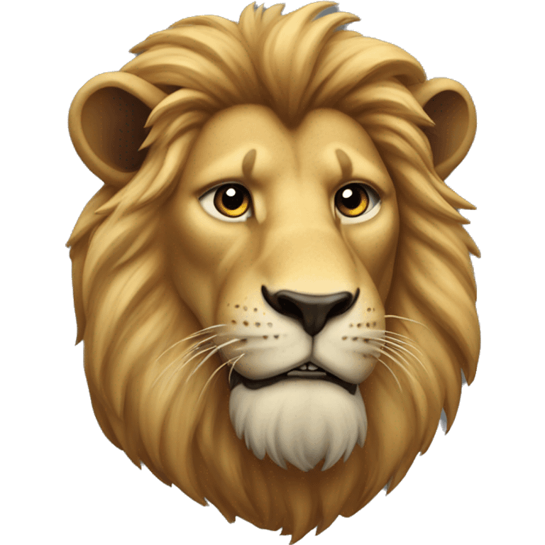 Lion pointing forward emoji