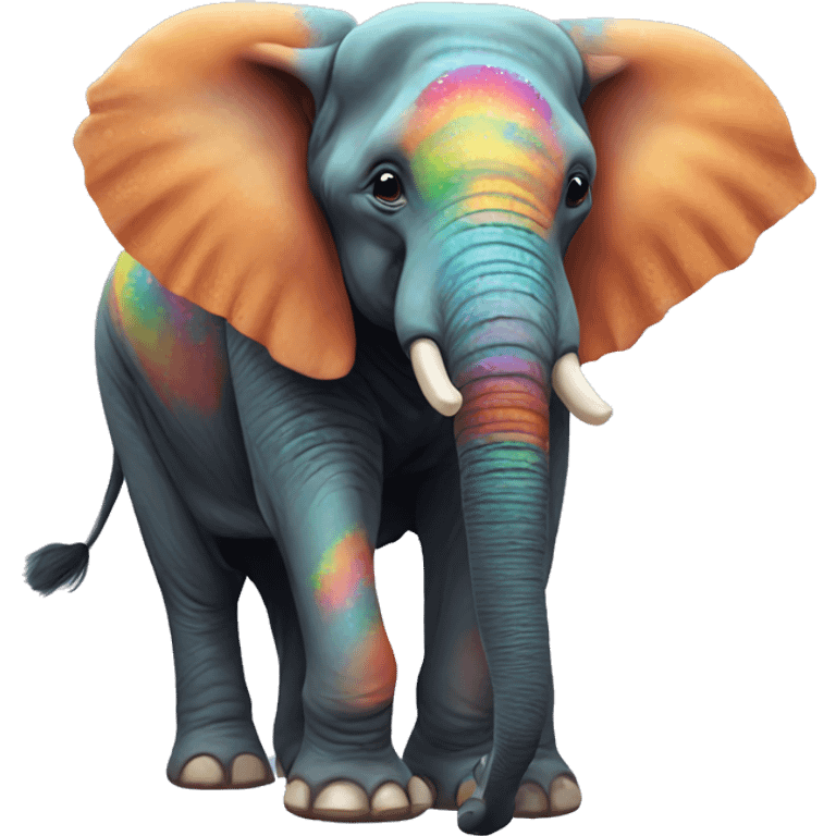 colorful elephant emoji