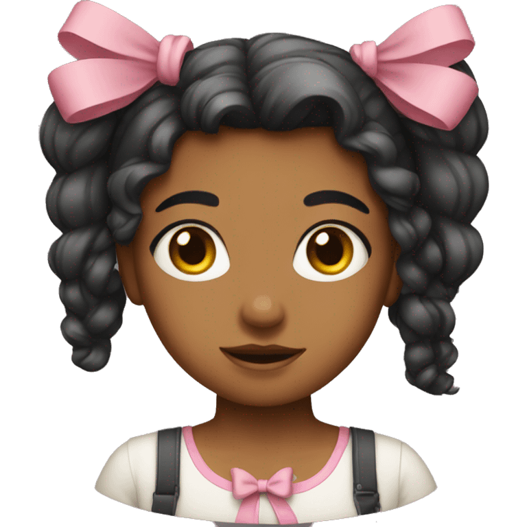 Girl with bow emoji