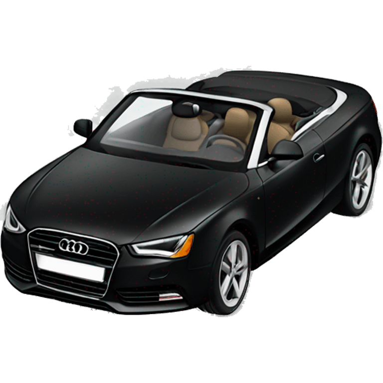 Black Audi convertible  emoji