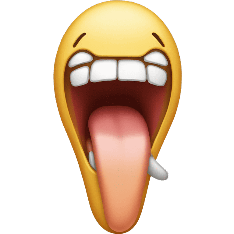 long tounge emoji