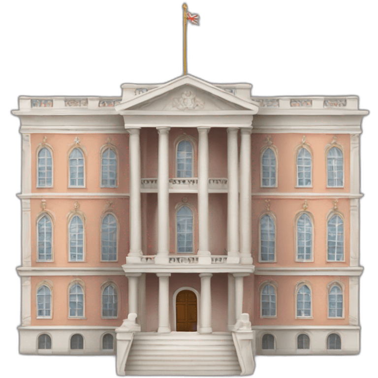 Make a royal palace like mansion similar to buckingham palace  emoji