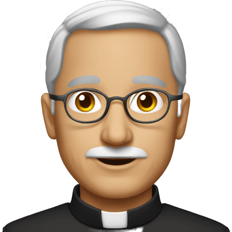 middle-aged catholic priest emoji