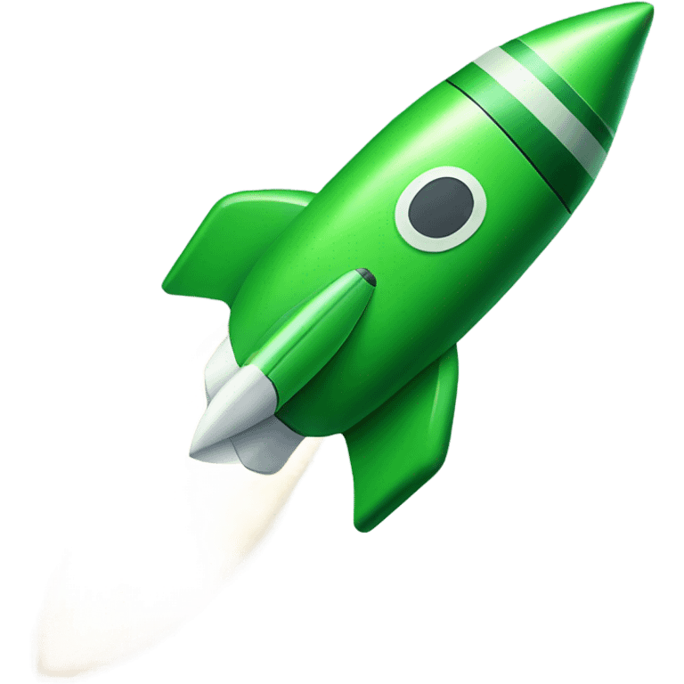 green rocket ship emoji