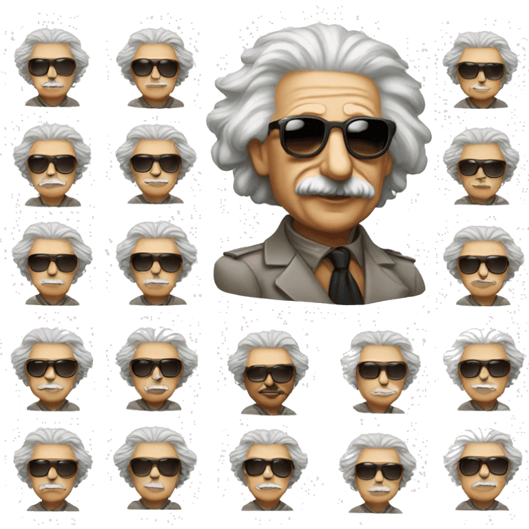 music albert-einstein-with-cool-shades emoji