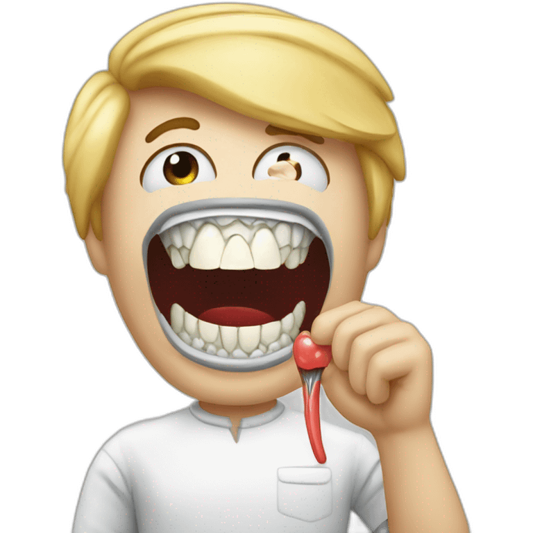 Dental trump qui fait caca emoji