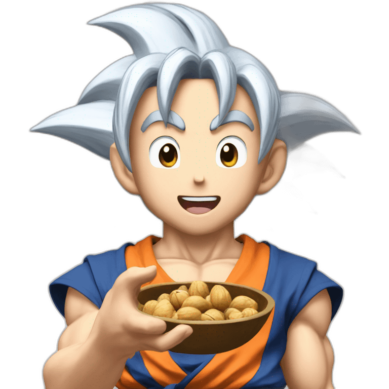 goku holding nuts emoji