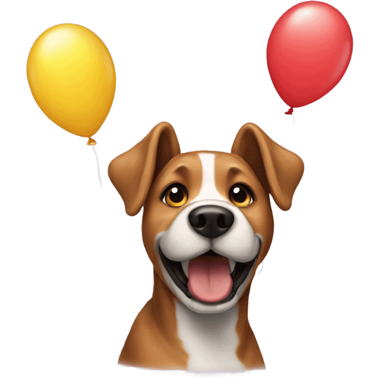 Dog balloon emoji