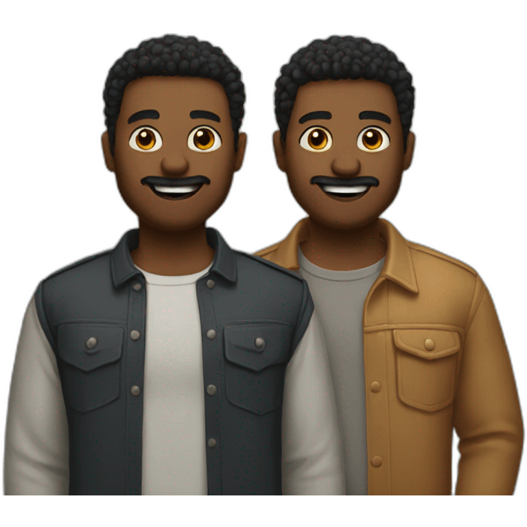 two mans friends emoji