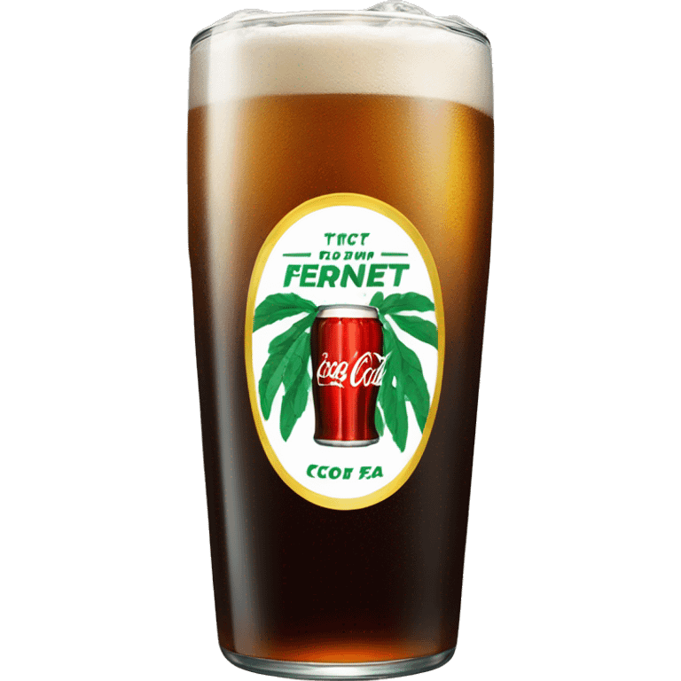 fernet coca-cola long glass emoji