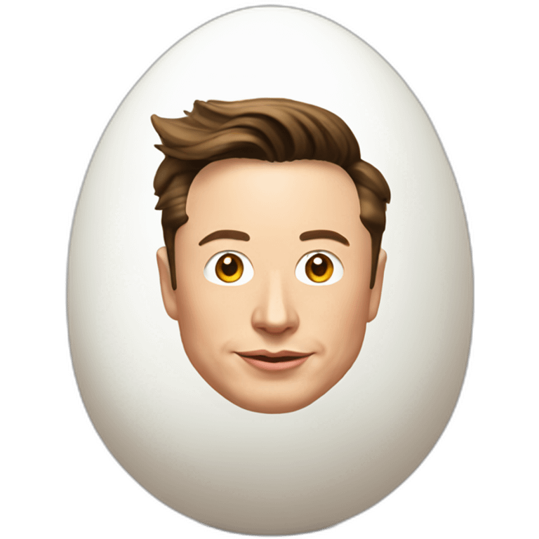 elon musk as an egg emoji