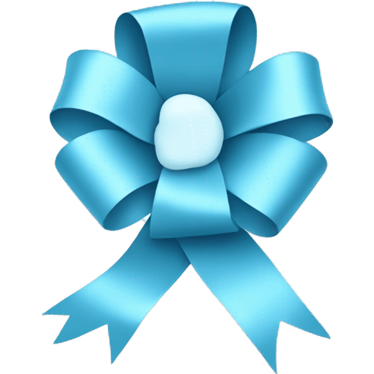  baby blue ribbon emoji