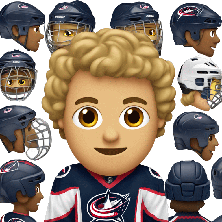 Columbus blue jackets hockey emoji