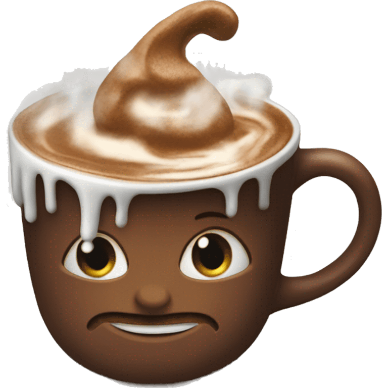 Lutin dans un chocolat chaud  emoji