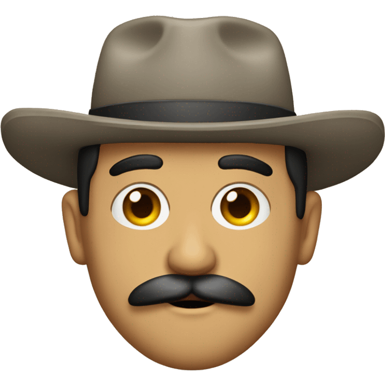 un mexicano con bigoteUn mexicano con bigote emoji