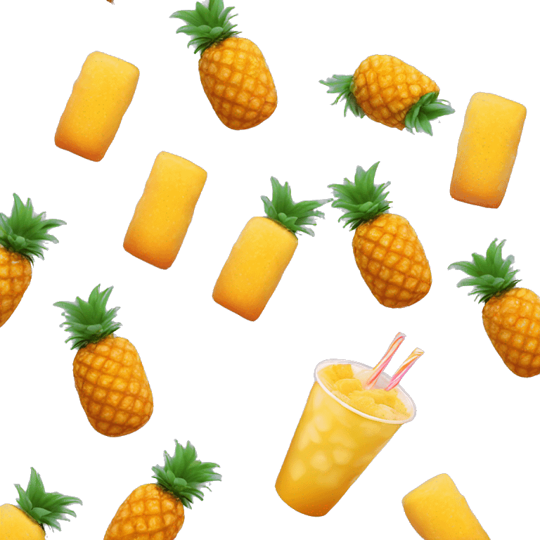 Dunkin mango pineapple refresher  emoji