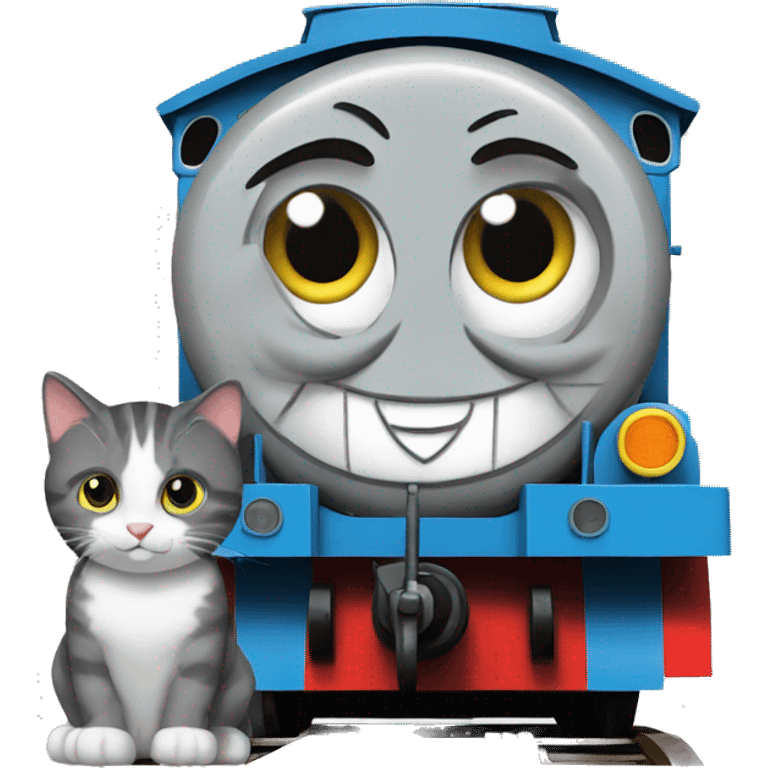 thomas the tank engine and cat emoji