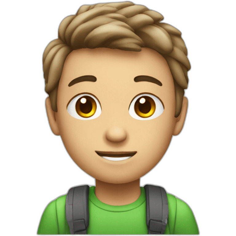 kid with aipods emoji