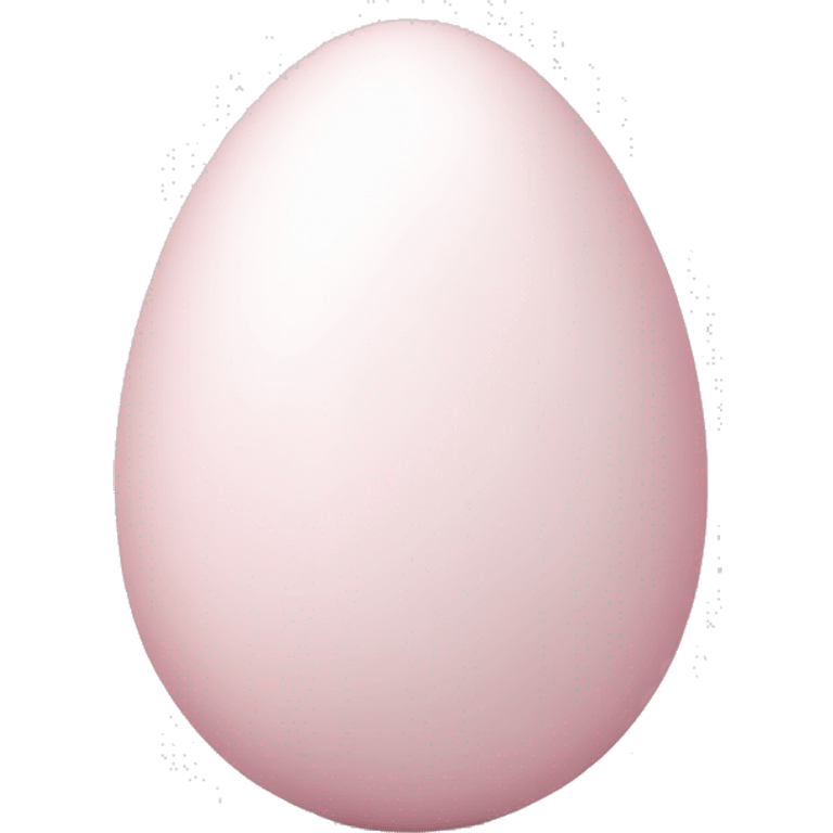 easter light pink white egg emoji