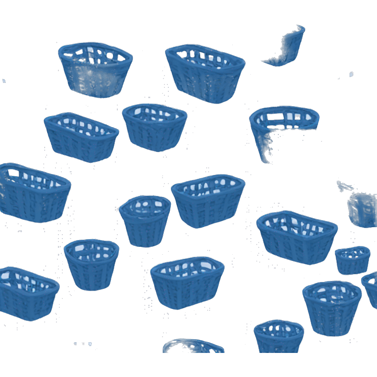 Blue baskets emoji