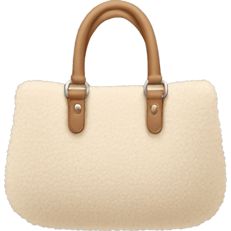 beige sherpa purse emoji