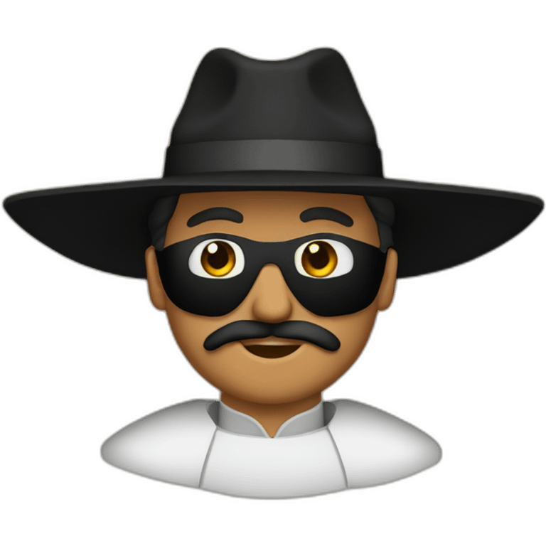 Art teacher as Zorro emoji