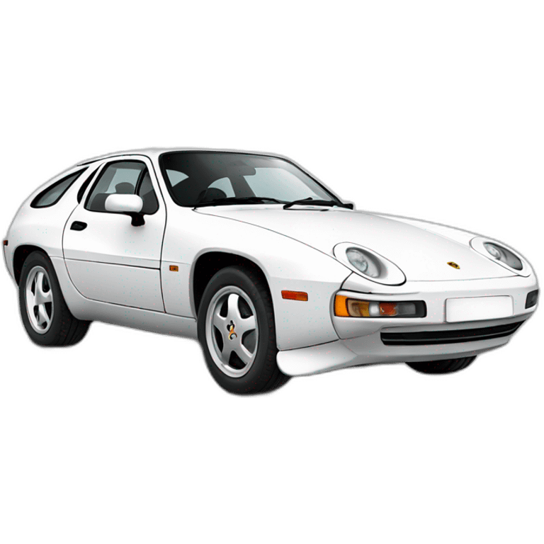 porsche 928 white emoji