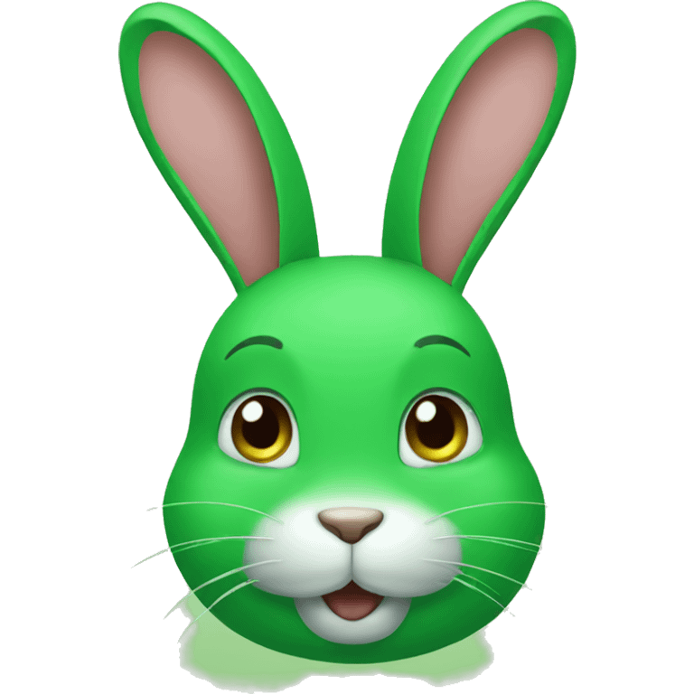 Green rabbit  emoji