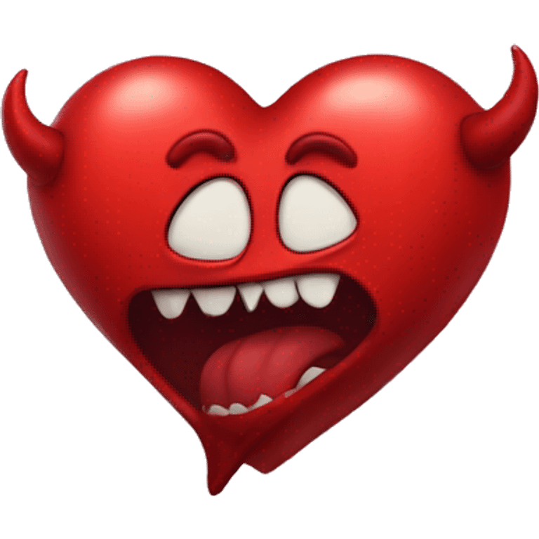 Devil heart emoji