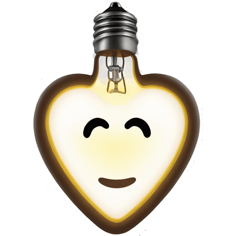 lightbulb shaped like a heart emoji