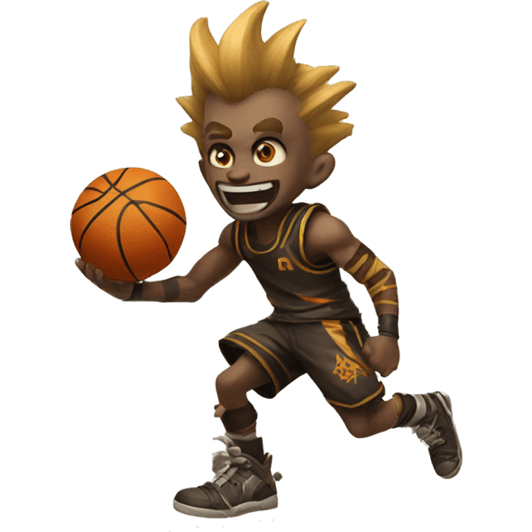 Junkrat playing basketball emoji