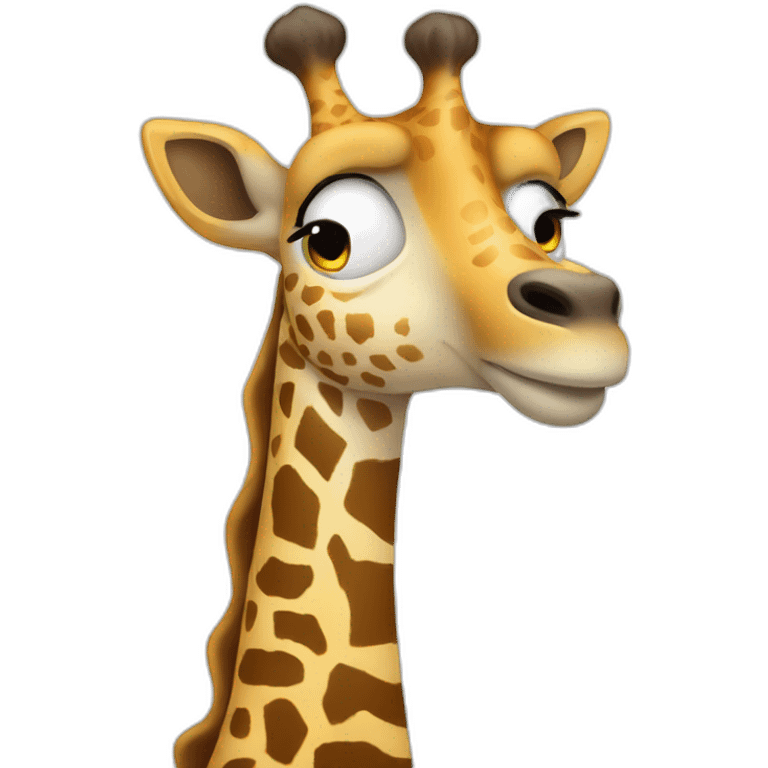 Girafe avec un long cou emoji