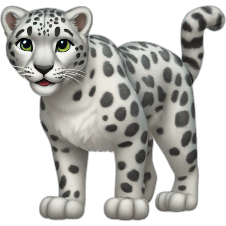 Snow Leopard Full Body emoji