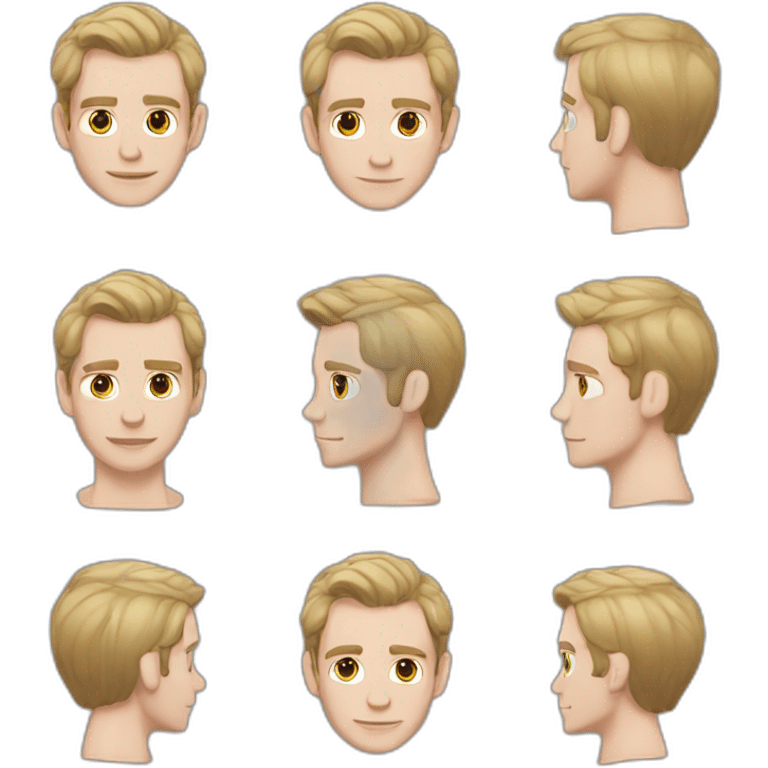 Klaus mikaelson short haircut realistic detailed emoji