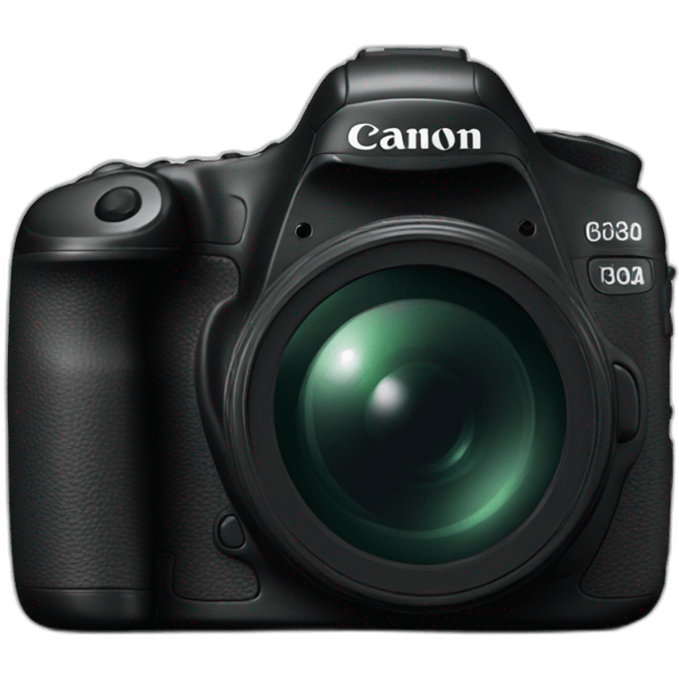 Canon Camera black with black lens emoji