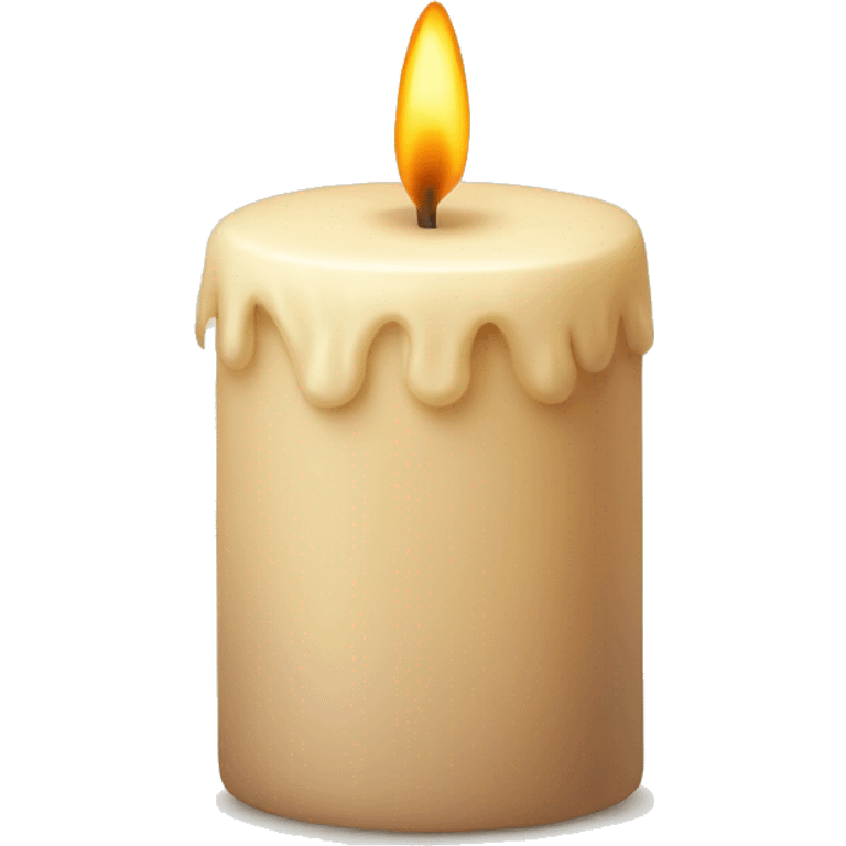 beige candle  emoji