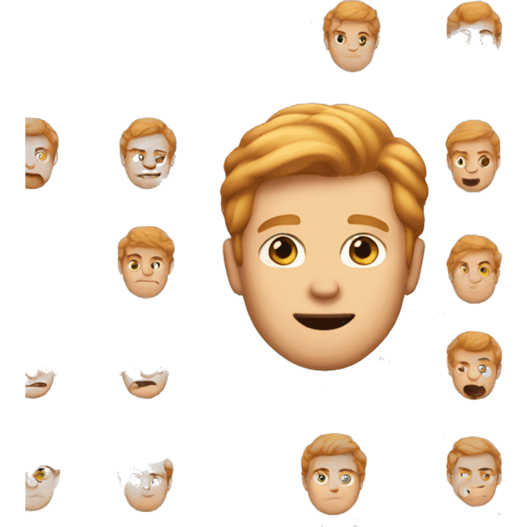 strawberry blonde man emoji