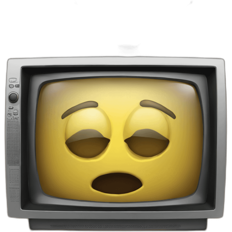 Tv with the text "pantalla" written on the screen emoji