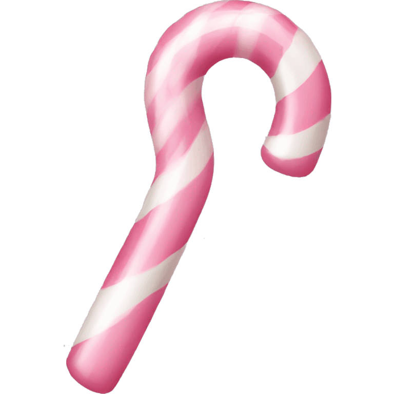 Aesthetic light pink candy cane emoji