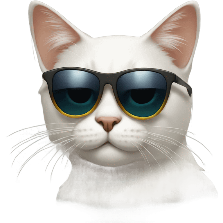 Cat with sunglasses emoji