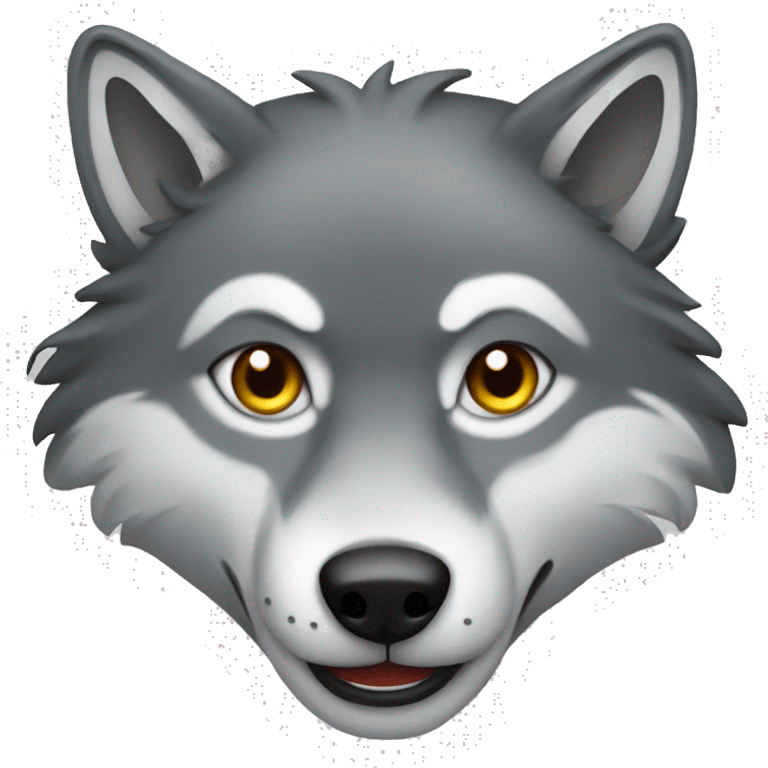 Grey wolf emoji