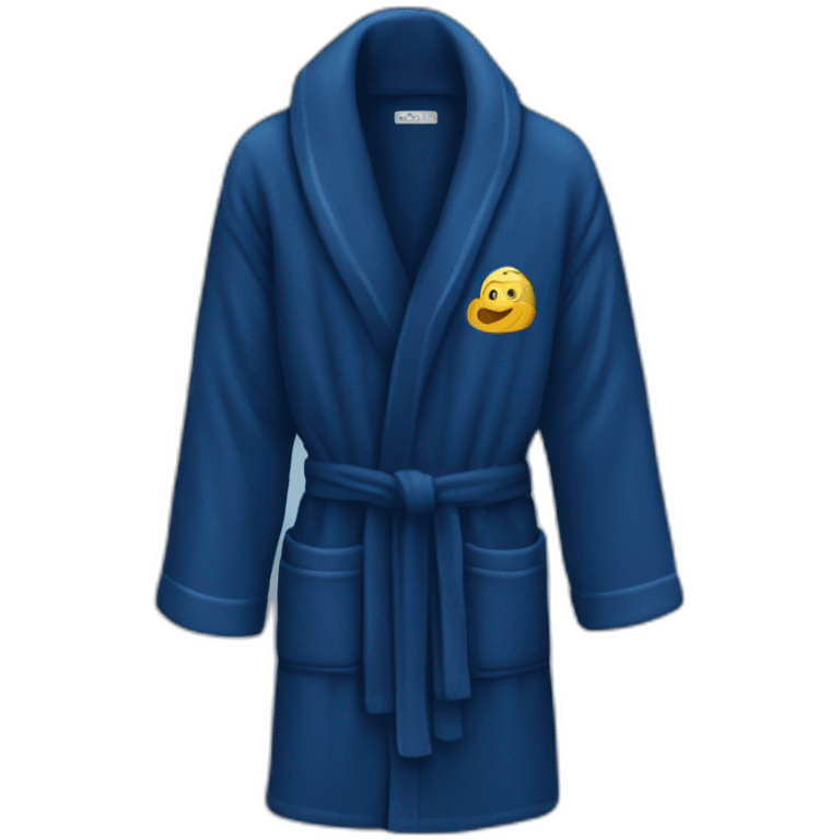 navy blue bath robe emoji